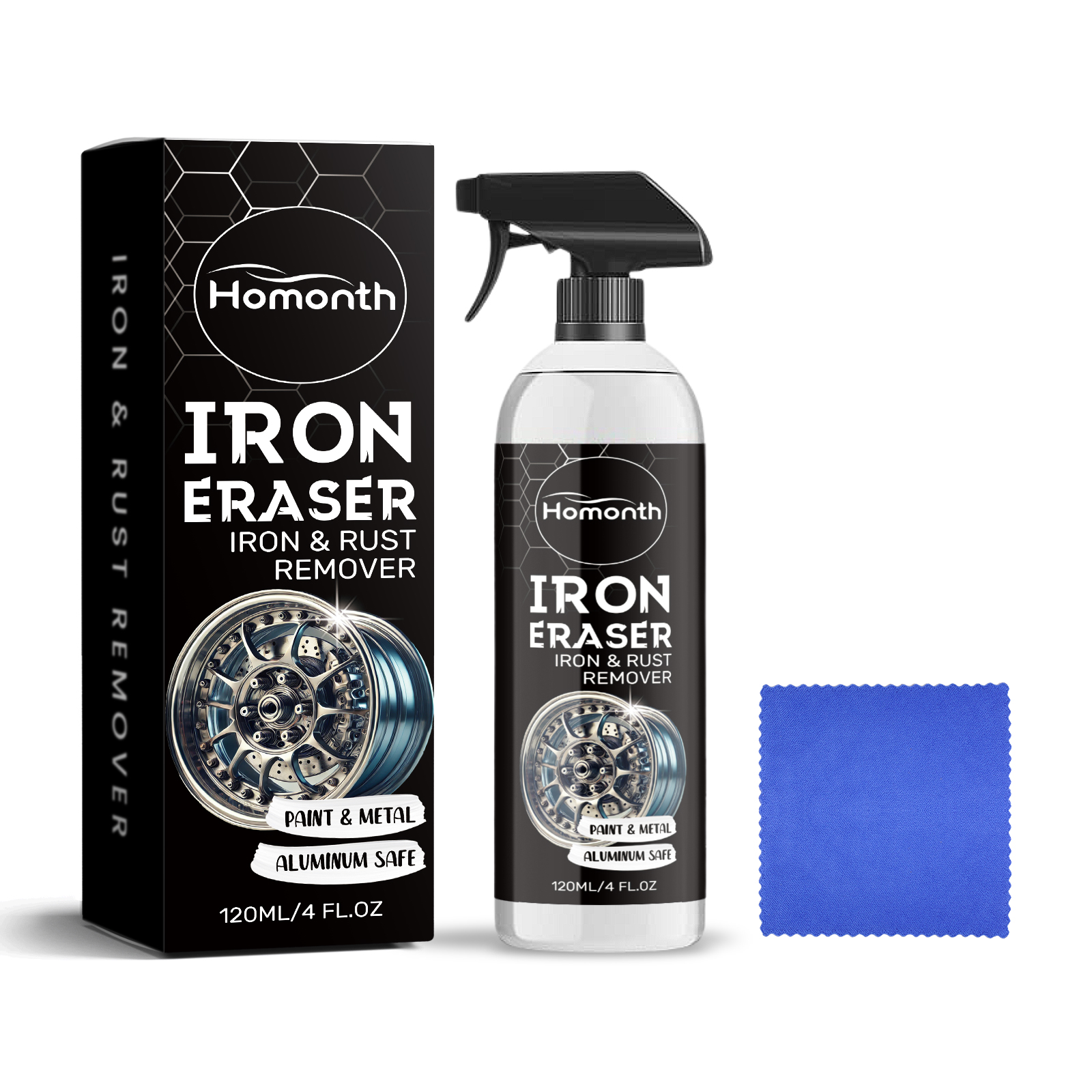 Car Rust Cleaner, Effective Rust Removal Protective Coating Gentle Metal Decontamination photo 6