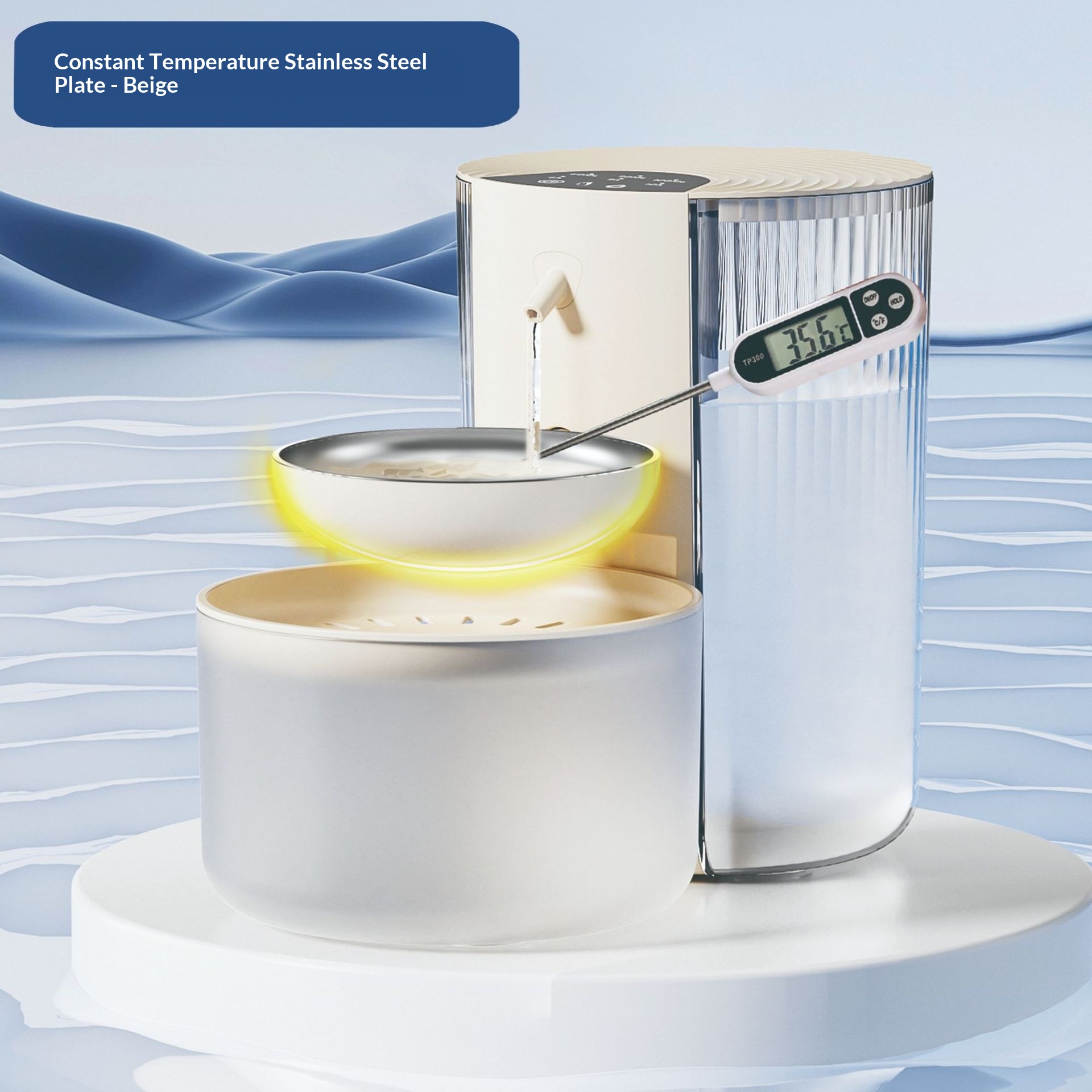 Smart Constant-Temperature 3L Pet Water Fountain With Clean-Water Separation & Tipping Mechanism. photo 5