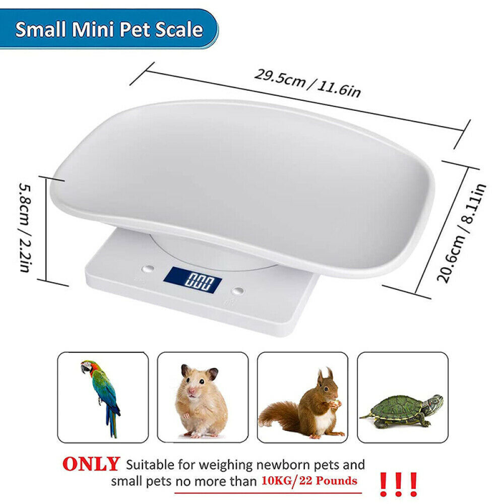 NEW Electronic LCD Digital Cat Puppy Small Pet Weighing Scales Animal Scale 10kg 1g photo 4