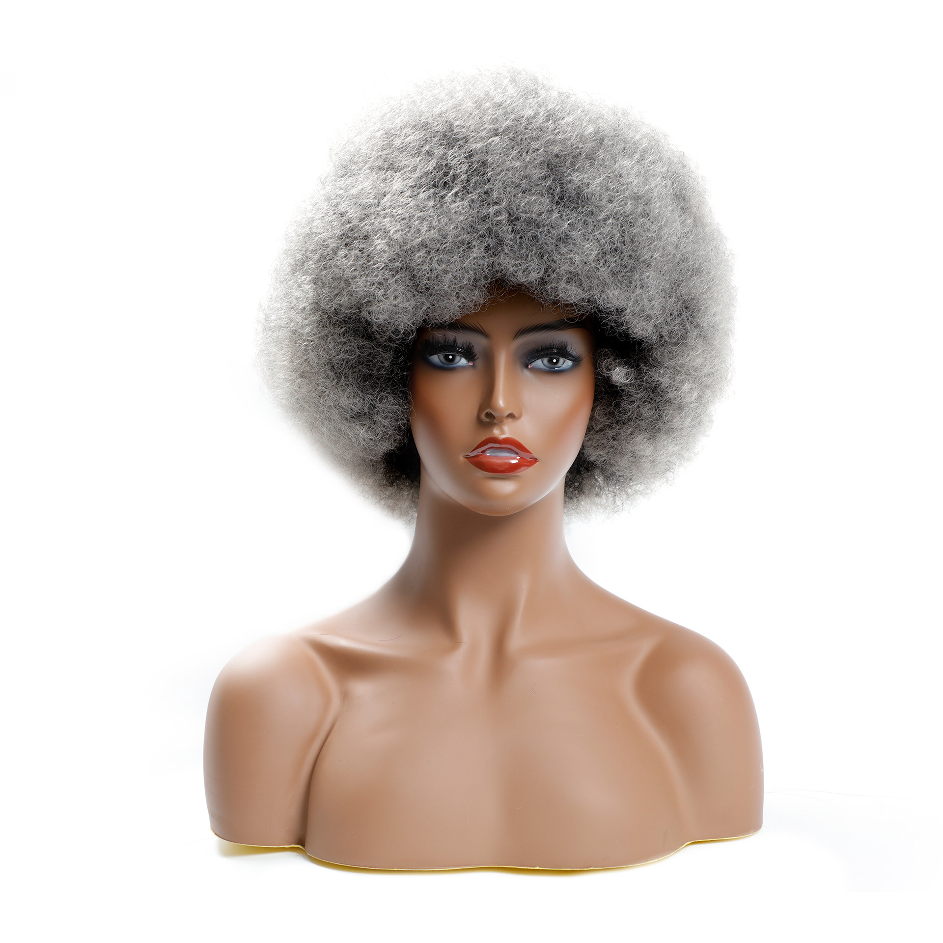 Microwave Short Curly Hair Fluffy Explode Wig Headgear photo 5