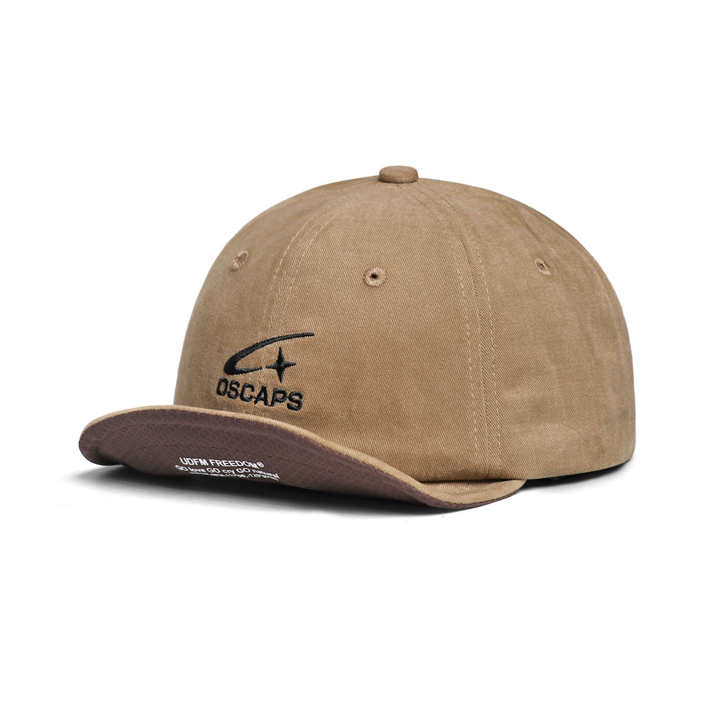 Japanese-style Soft-brimmed Color-matched Letter Baseball Cap With A Soft Top, Casual Fedora Hat, Retro Casual Cap With A Brim photo 2