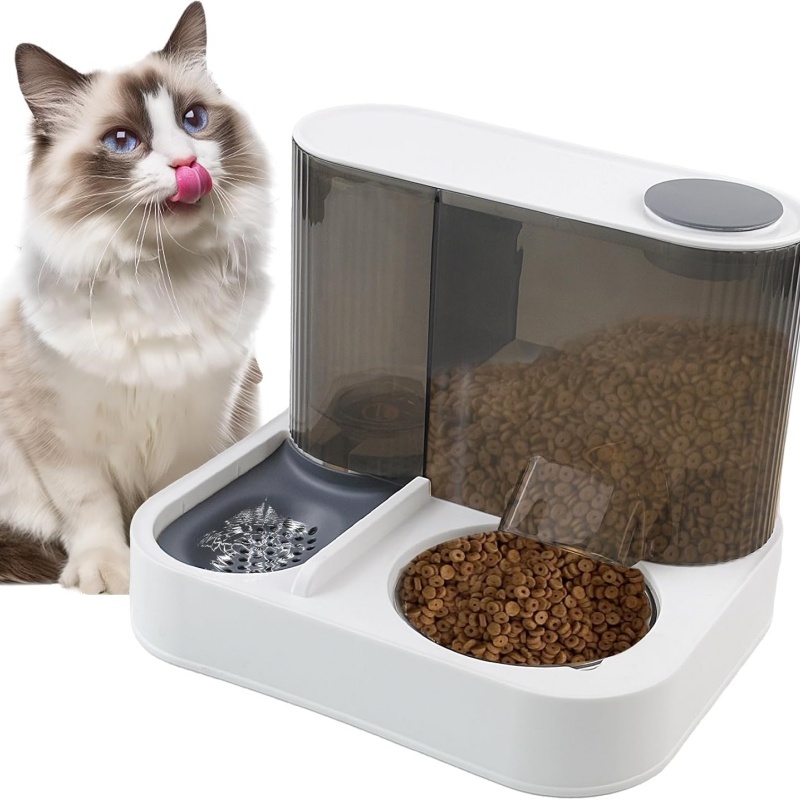 2 In 1 Automatic Cat Feeder Water Dispenser Dry Wet Pet Dog Puppy Food Dispenser photo 6