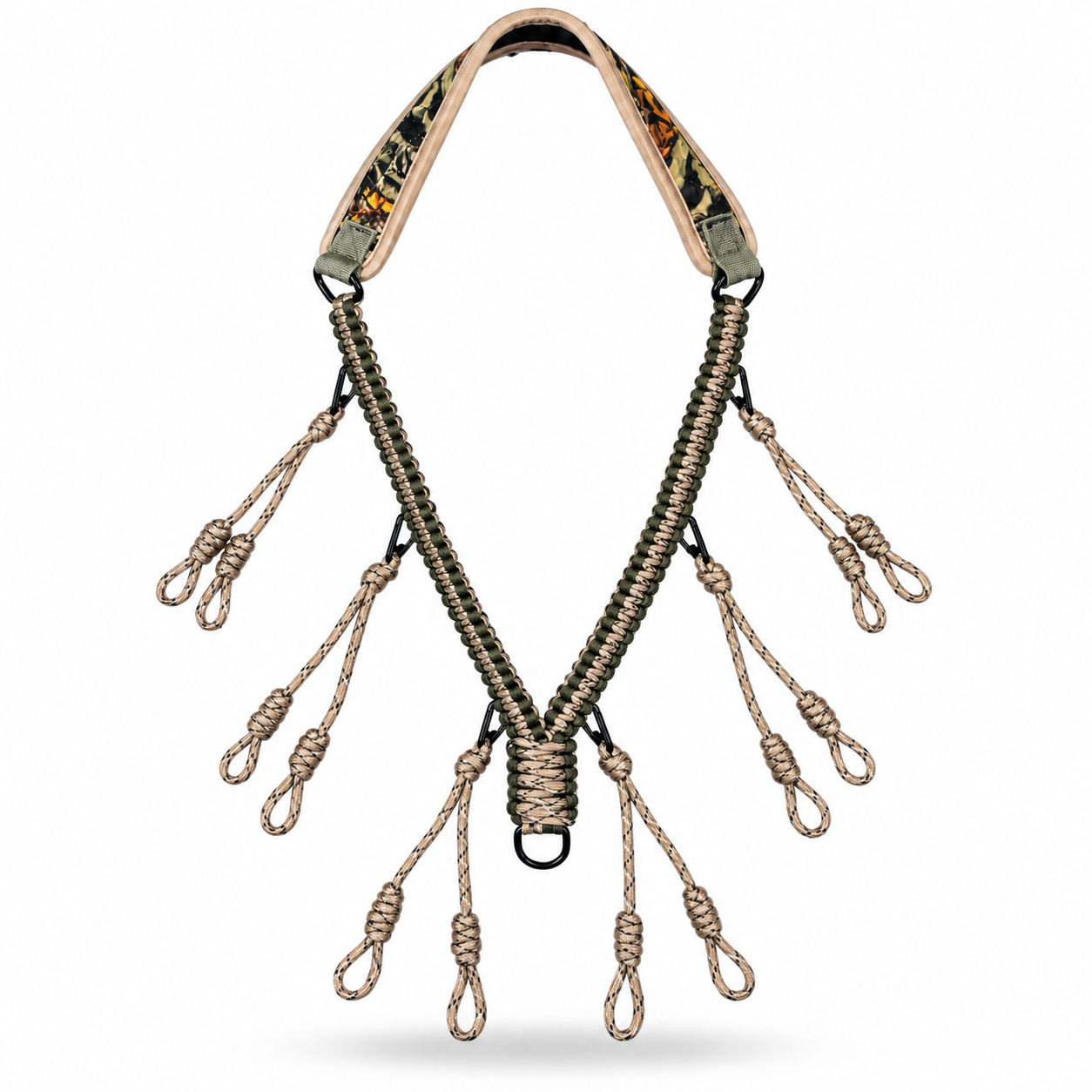 Hand Braided Nylon Duck Call Lanyard Drop Loops Durable Quick Release Lightweight High Pressure Waterfowl Hunting Call Holder photo 1