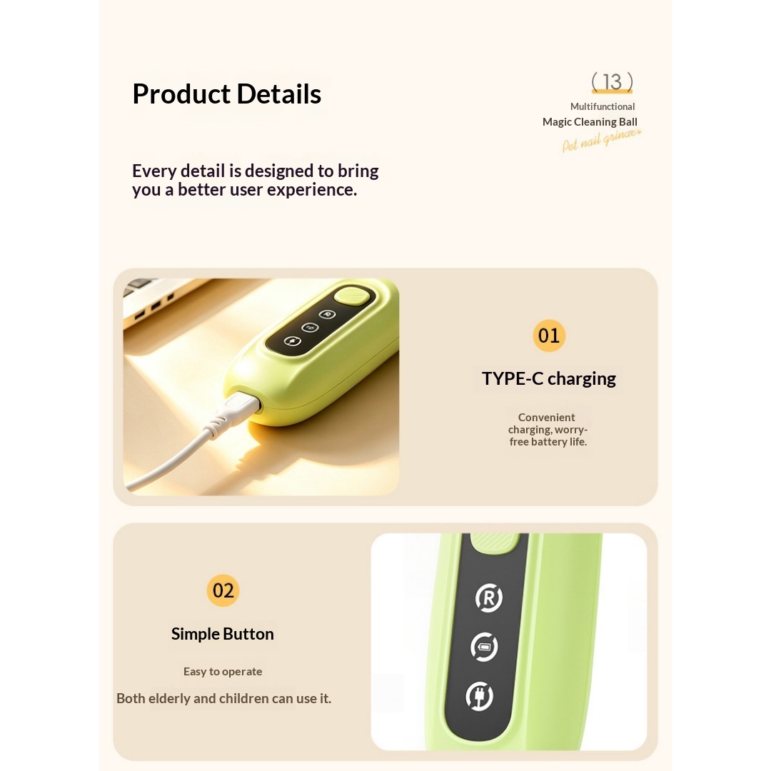 Rechargeable Pet Clipper With LED Light photo 2