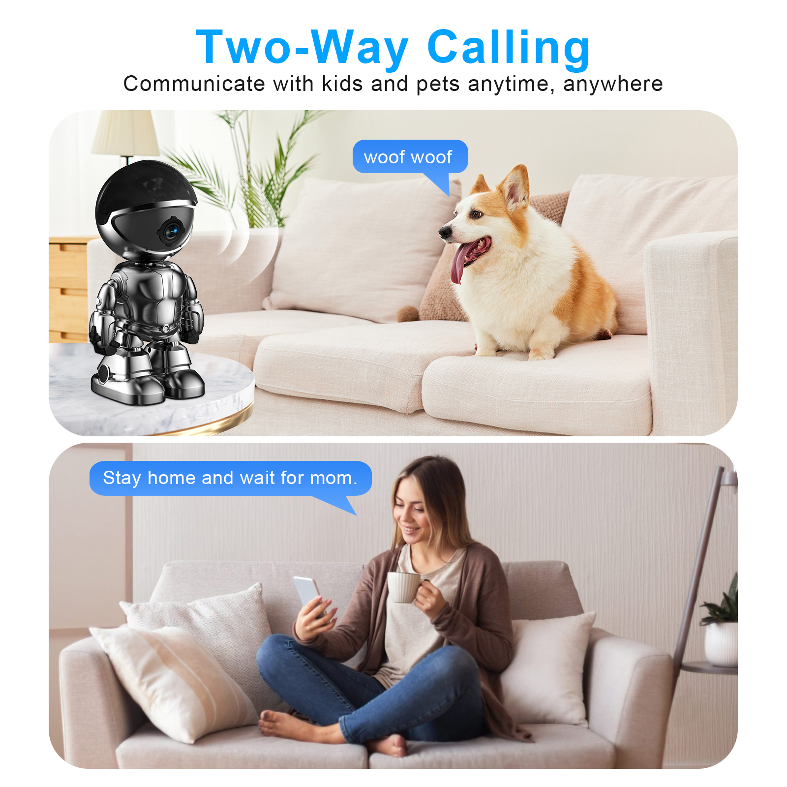 Smart Robot Camera 3MP IP Camera WIFI Robert Network CCTV HD Baby Monitor Remote Control Home Security Camera photo 4