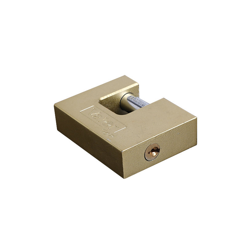 Brass Rectangular Padlock Heavy Duty Rustproof Security For Luggage Cabinet Door Gate photo 2