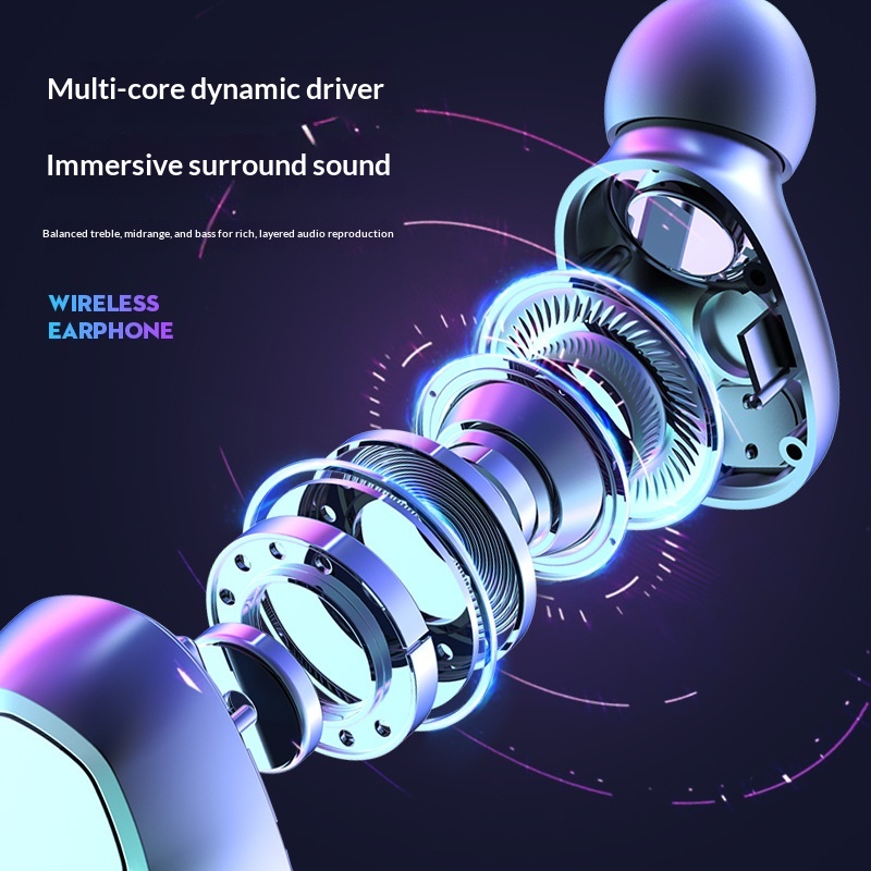 Cross Border Explosion M127 Long Range Hanging Earphone Private Model High Color Value Low Latency Wireless Bluetooth Headphones Wholesale photo 3