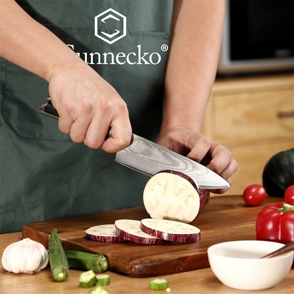 Chef Knife 6.5 Inch Kitchen Cutlery Japanese Knife Damascus Steel Meat Cleaver photo 8
