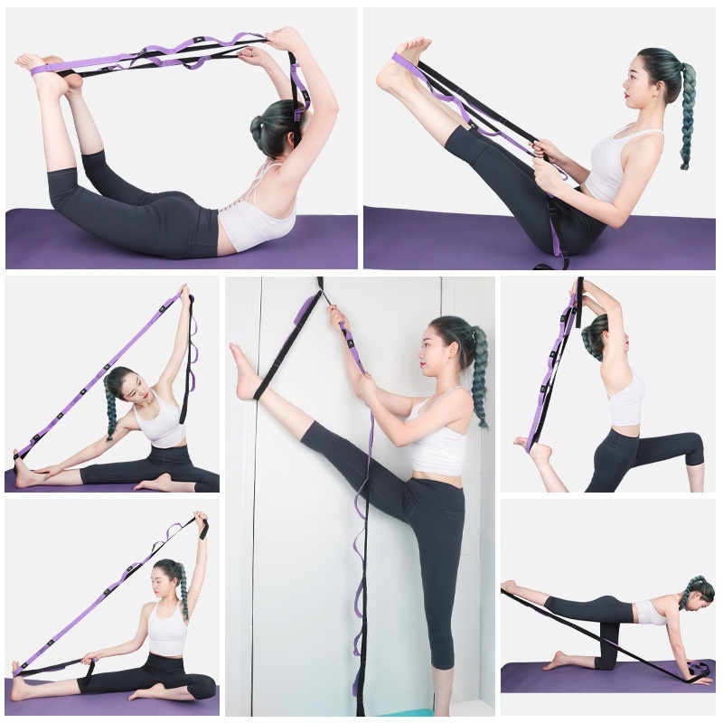 Spot Yoga Stretching Resistance Band Indoor Soft Stretch Split Horse Training Rope Fitness Equipment Supplies photo 7