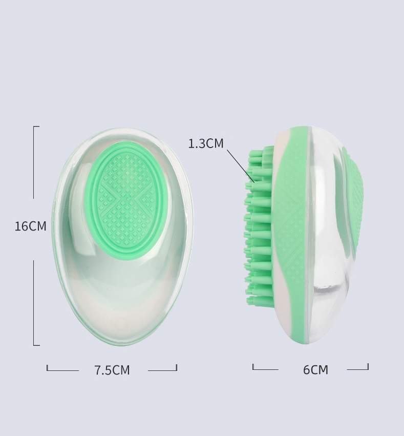 Dog Cat Bath Brush 2-in-1 Pet SPA Massage Comb Soft Silicone Pets Shower Hair Grooming Cmob Dog Cleaning Tool Pet Products photo 5