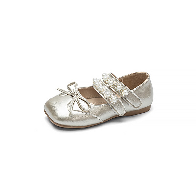 2026 Spring Summer New Girls Leather Shoes, Bow Decor Kids Princess Shoes, Breathable Soft Sole Performance Flats For Baby Girls photo 2