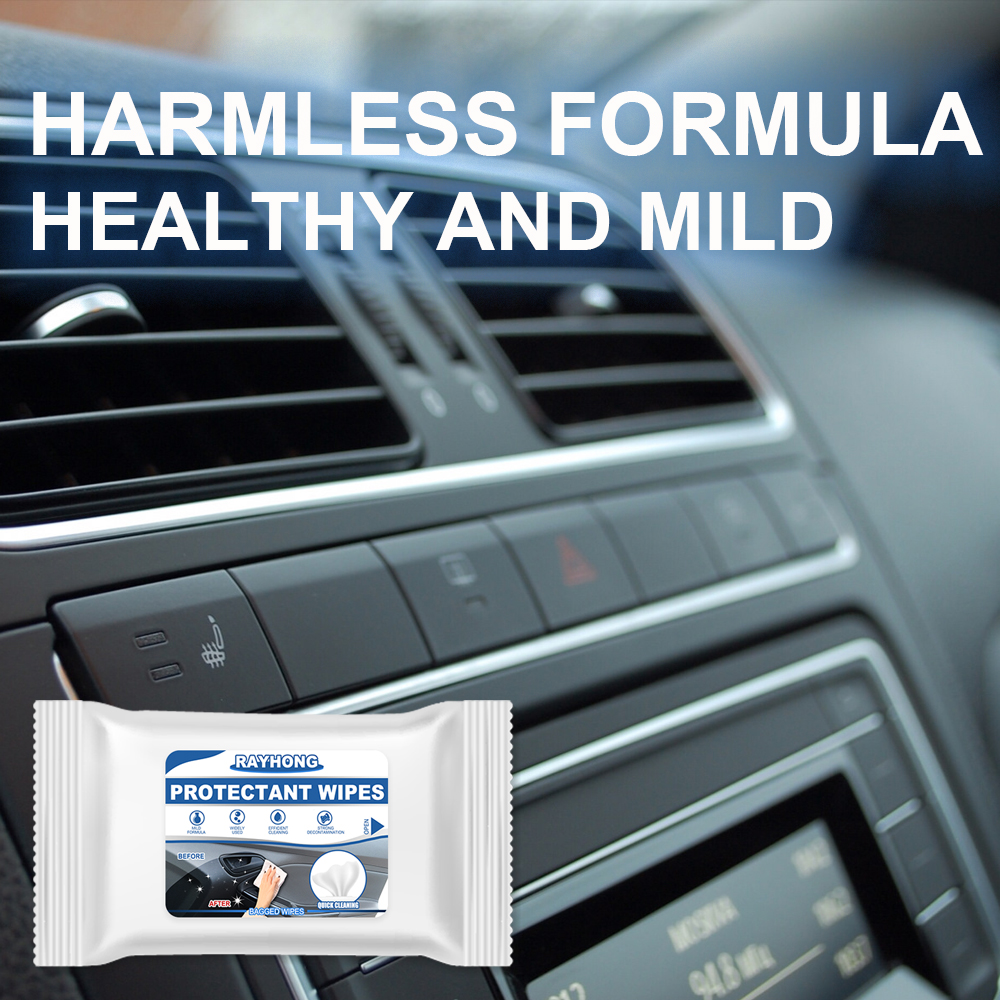 Rayhong Car Interior Wipes, Glass Leather Interior Refurbished Sofa Gauges Steering Wheel Maintenance Clean photo 1