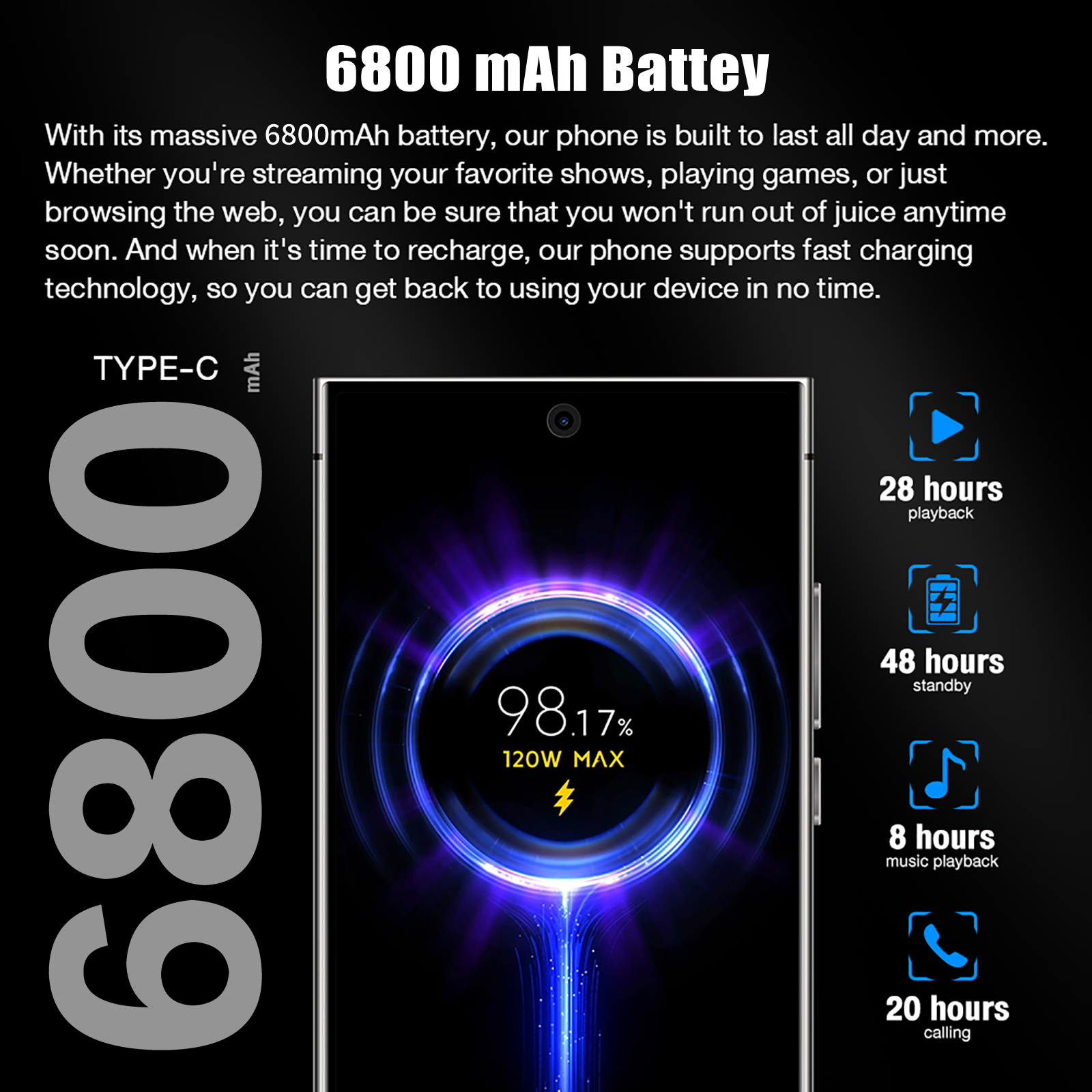 26 Ultra Cell Phone 8GB-256GB Unlocked Phone,5GSmartphone With Tool Pen, Android 14.0 Cell Phone Dual SIM Dual Standby photo 7