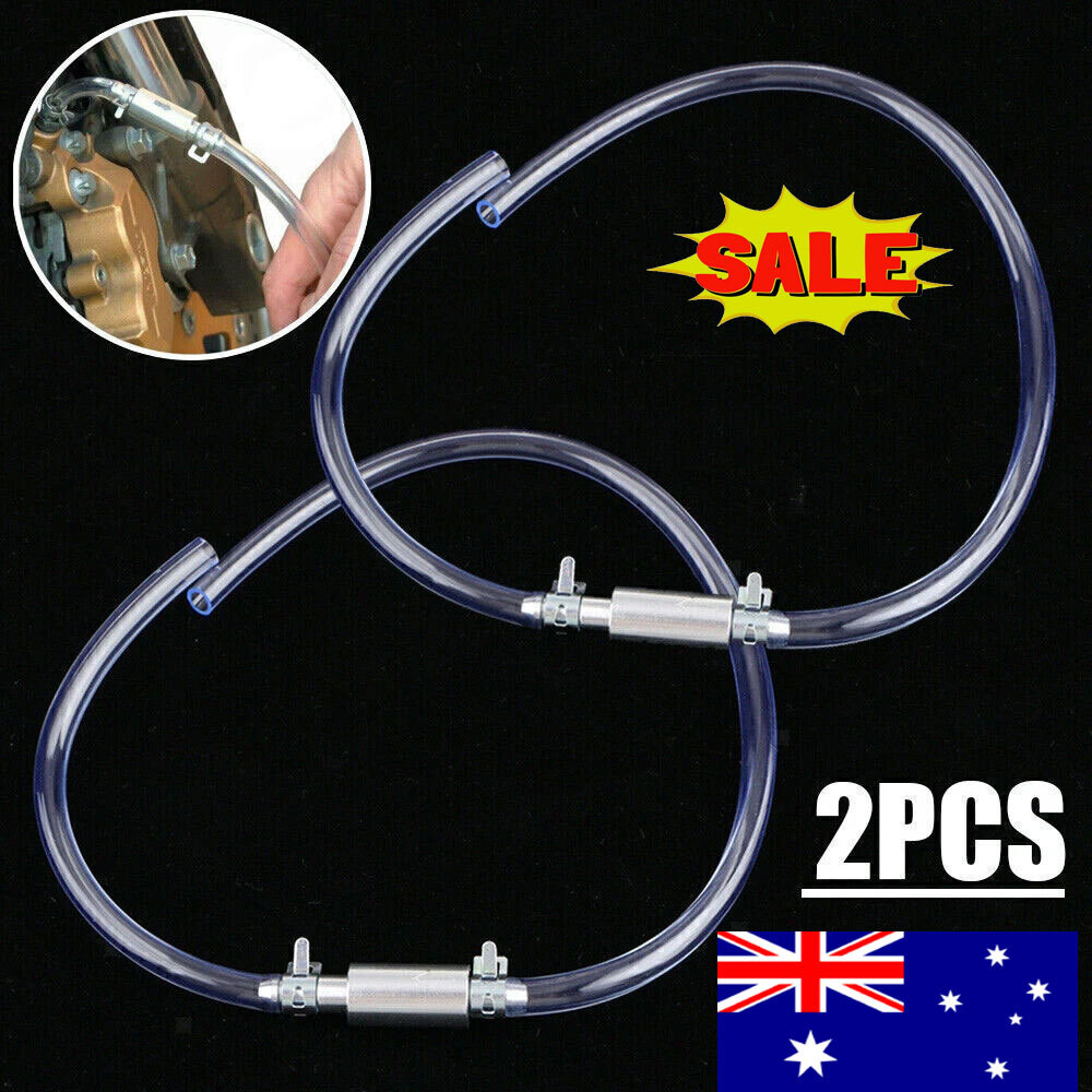 2 Pack Brake Bleeder HoseHydraulic Brake Bleed Hose One Way Check Valve Tube photo 1