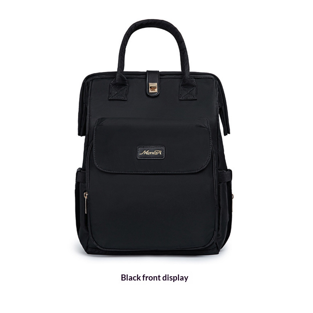 Multi Functional Handheld Backpack Mother And Baby Bag For Outdoor Use, Large Capacity Dry And Wet Separation Mother Bag - Black photo 2