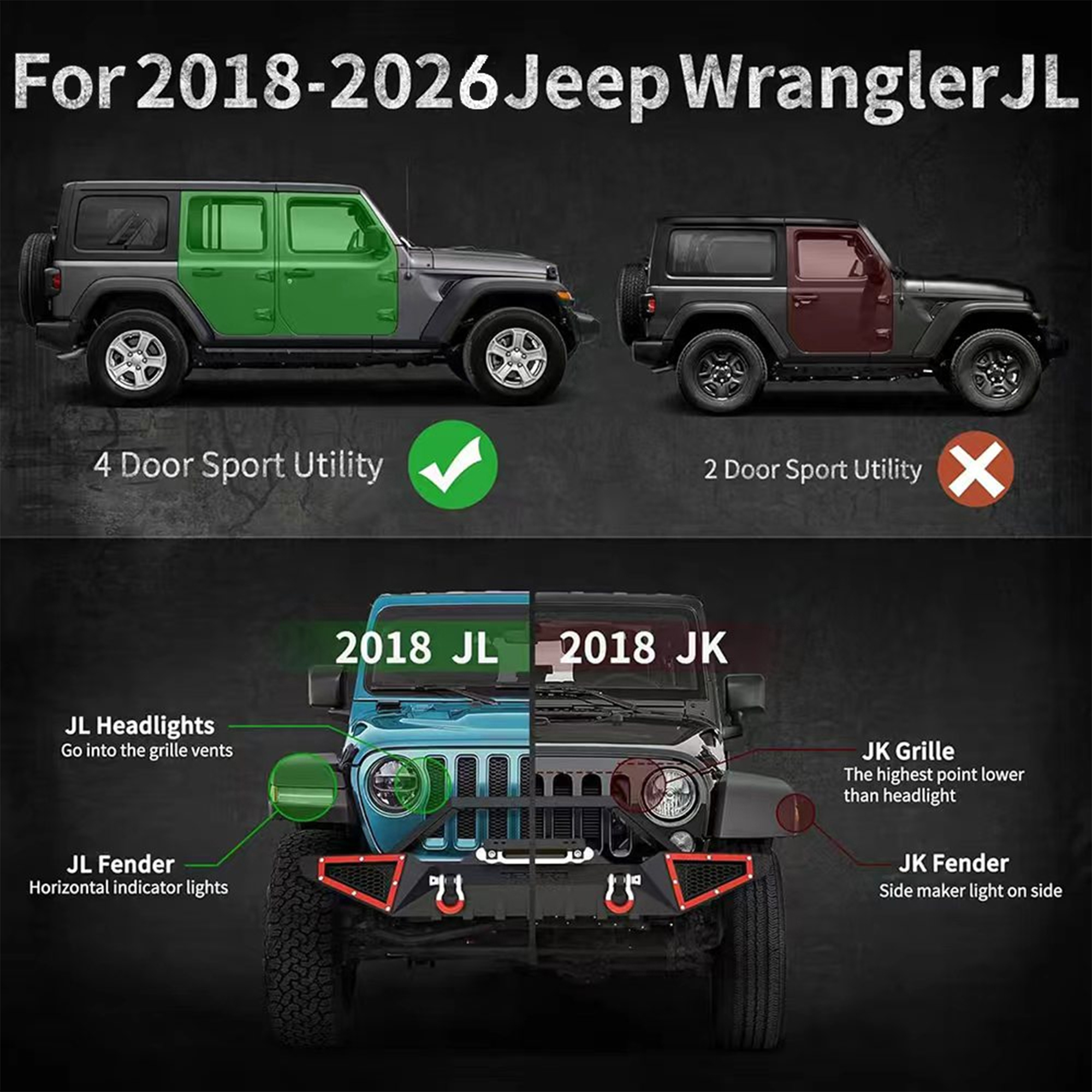 Running Boards For 18-26 Wrangler JL photo 6