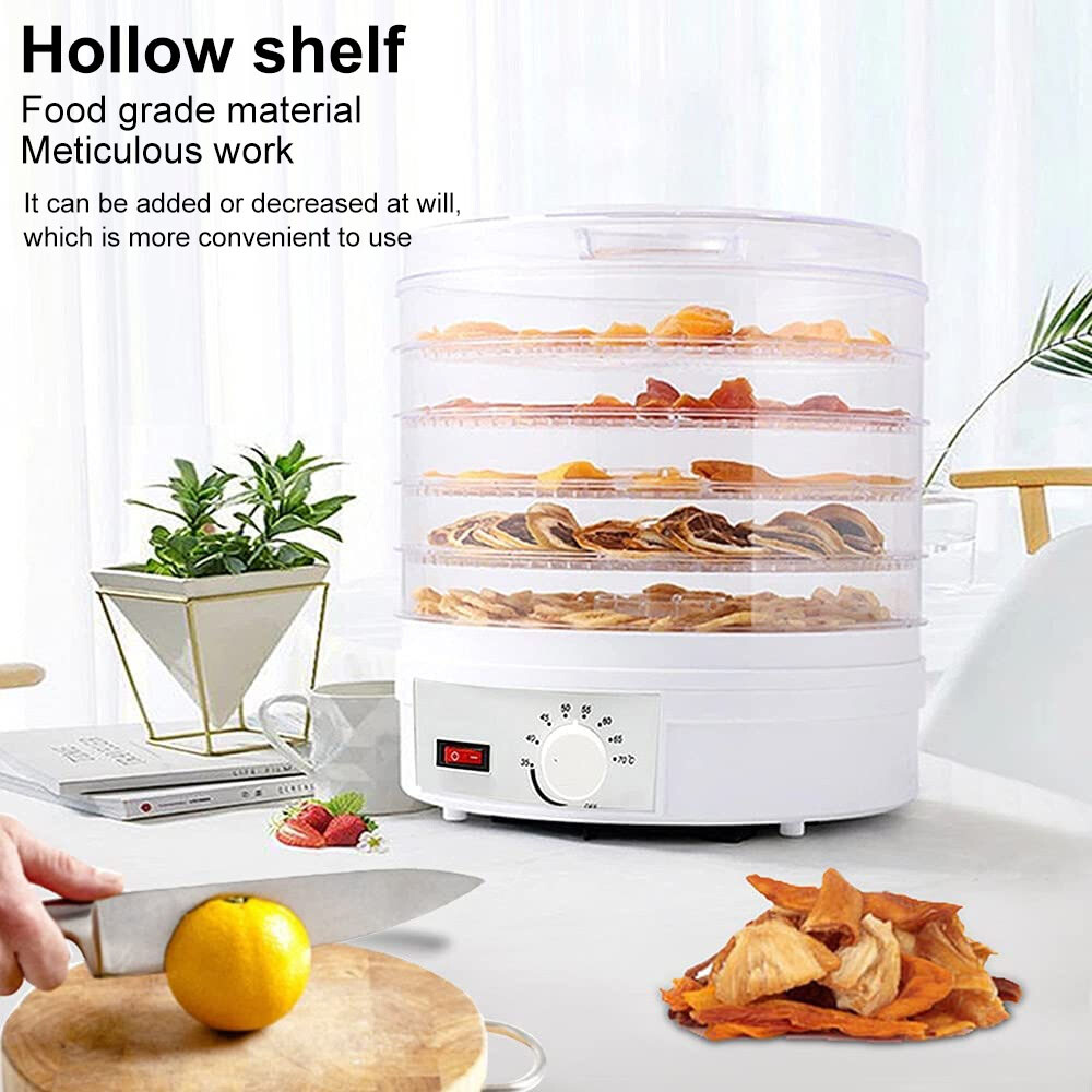 350W 5 Tray Electric Food Dehydrator Fruit Meat Beef Dryer Veg Preserver Machine photo 8