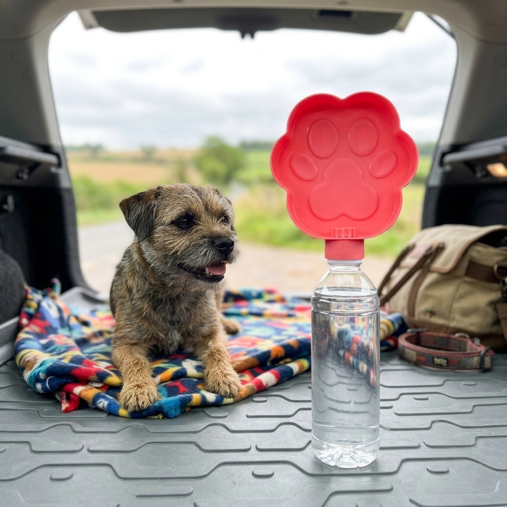 Portable Pet Water Bowl For Dogs, Outdoor Travel Bottle Attachment Bowl, Foldable Puppy Drinking Cup For Hiking Camping Walking photo 5