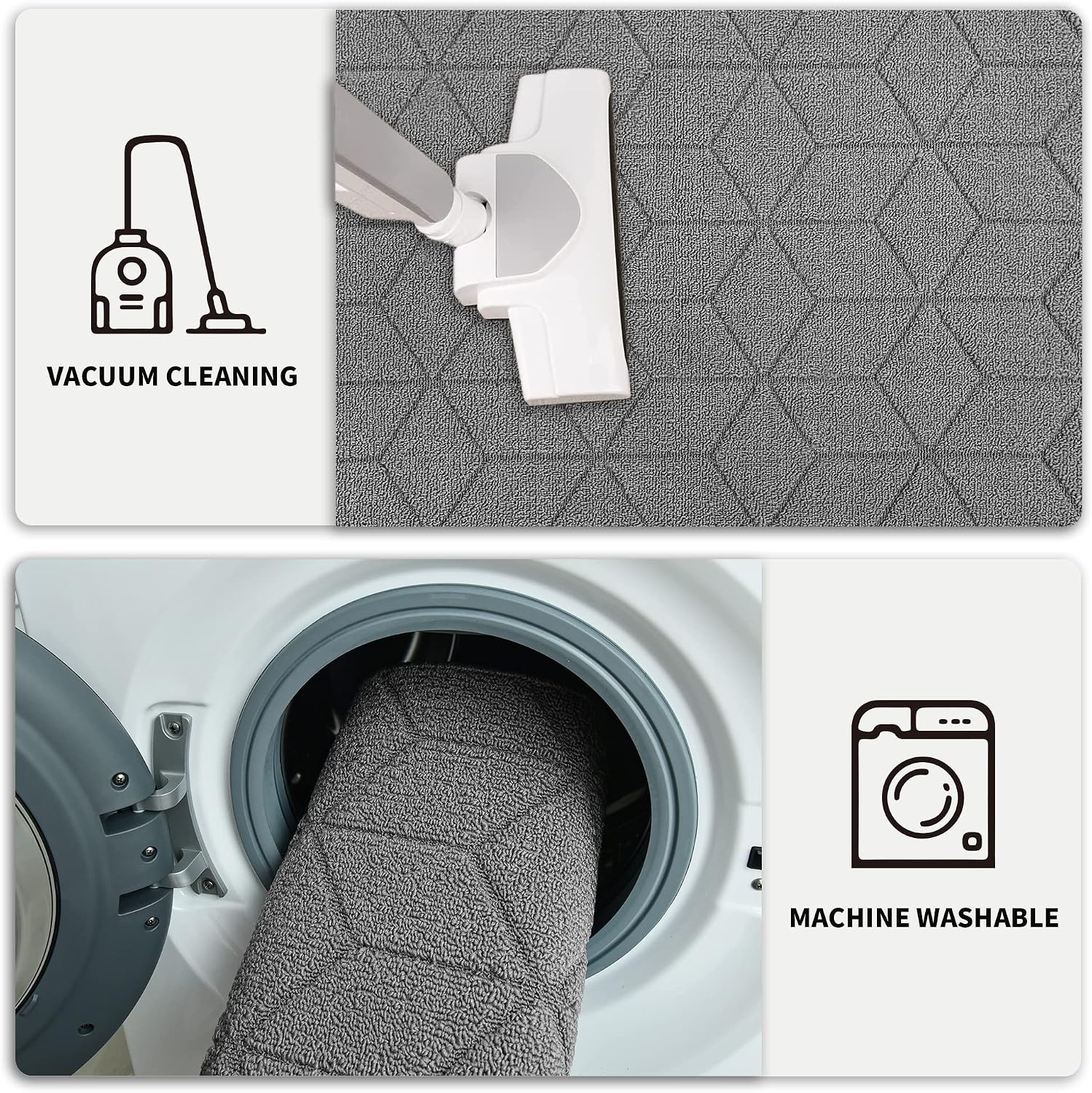 Grey Indoor Welcome Door Mat 20x32 Inch, Entrance Floor Mat For Front Door, Entryway, Hallway And Home photo 3