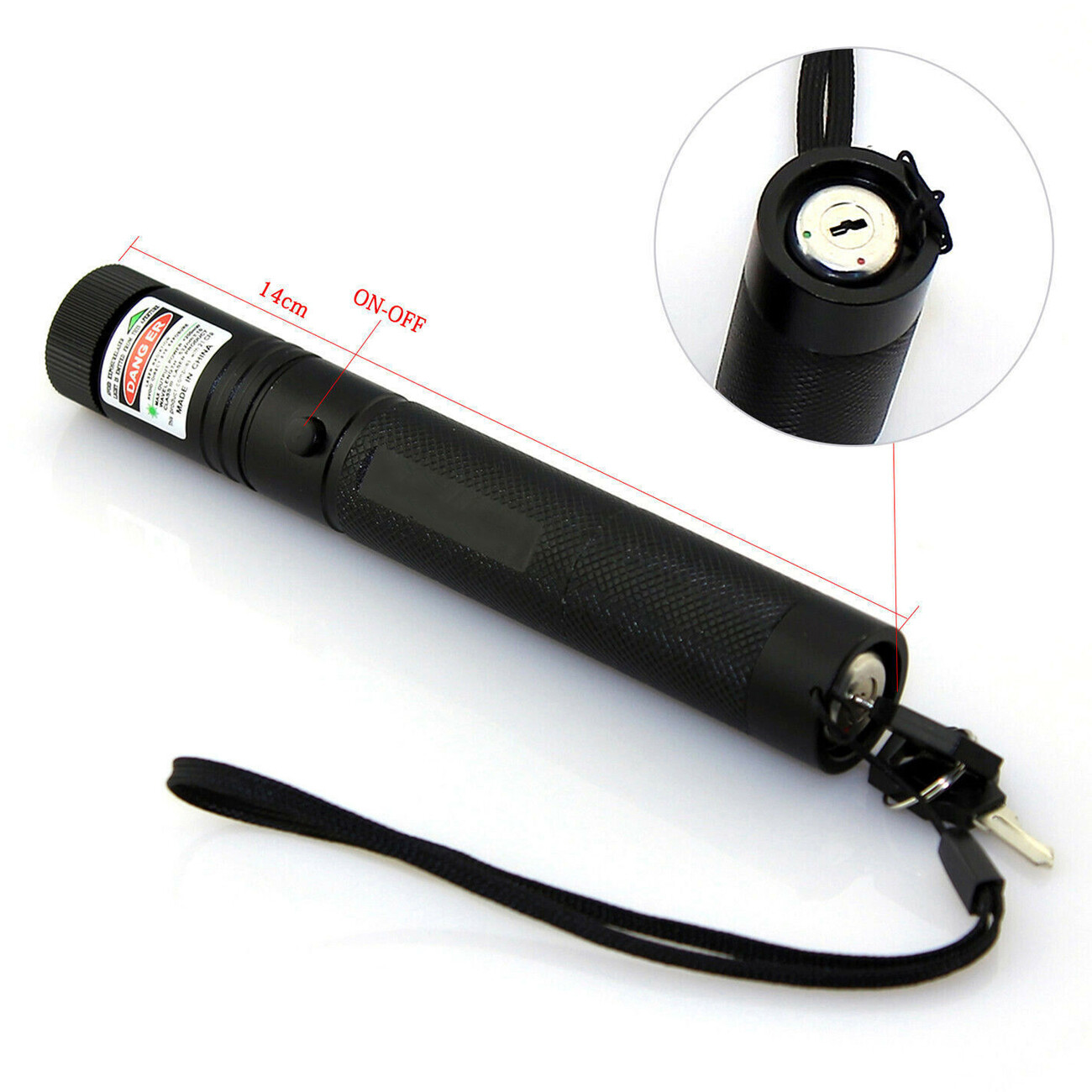Green Laser Pointer Pen Light Visible Beam Lazer Torch 532nm 1mw USB Rechargeable Flashlight photo 3