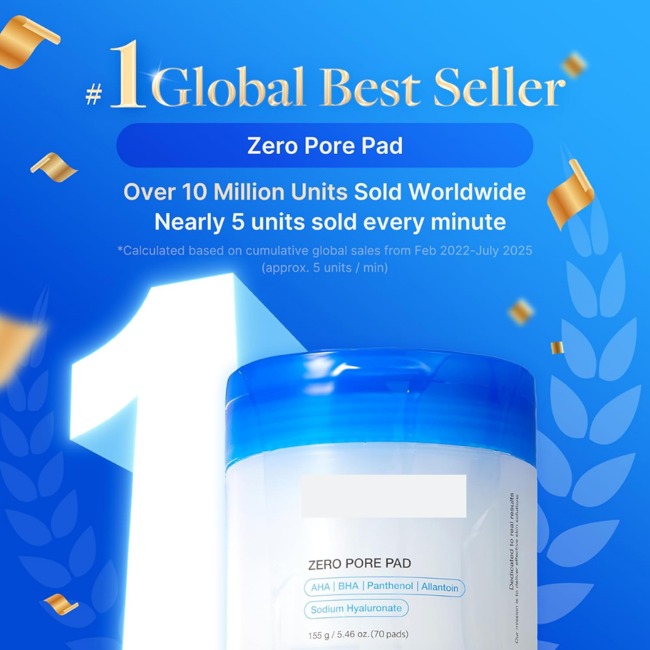 Zero Pore Toner Pads 2.0, Exfoliating Facial Pads For Pore Care, Daily Skin Cleansing & Refreshing Skincare photo 4