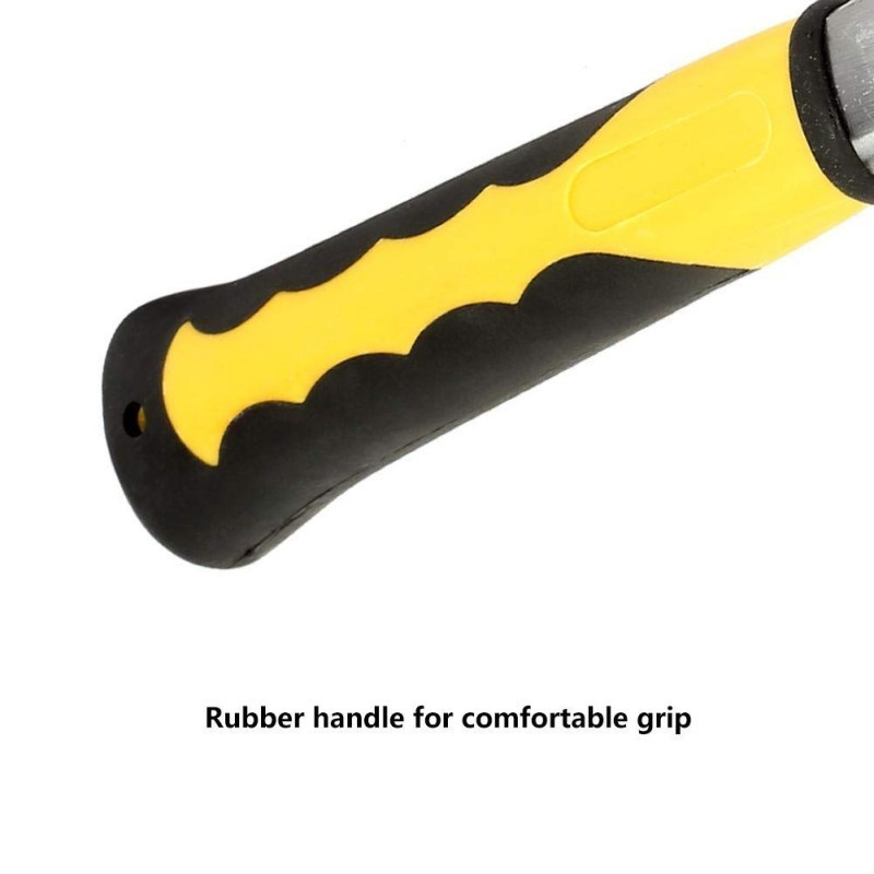 Professional Flat Head Brick Hammer - Heavy Duty One-Piece Forged Steel With Non-Slip Handle For Masons & Builders photo 6