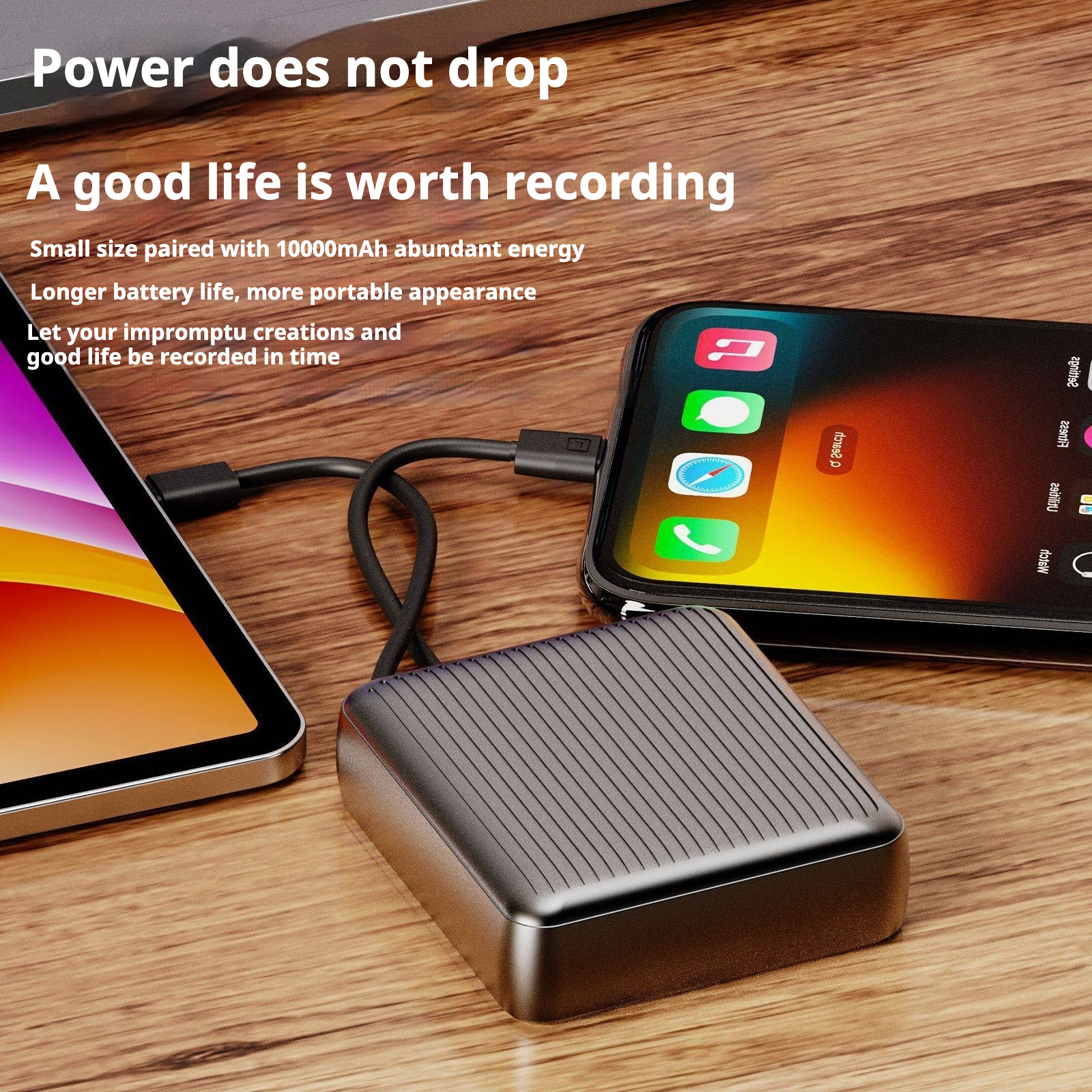 KP-717 Power Bank 3C Certified Digital Battery Display 10,000mAh High Capacity Fast Charging Hot-Selling In Stock photo 2