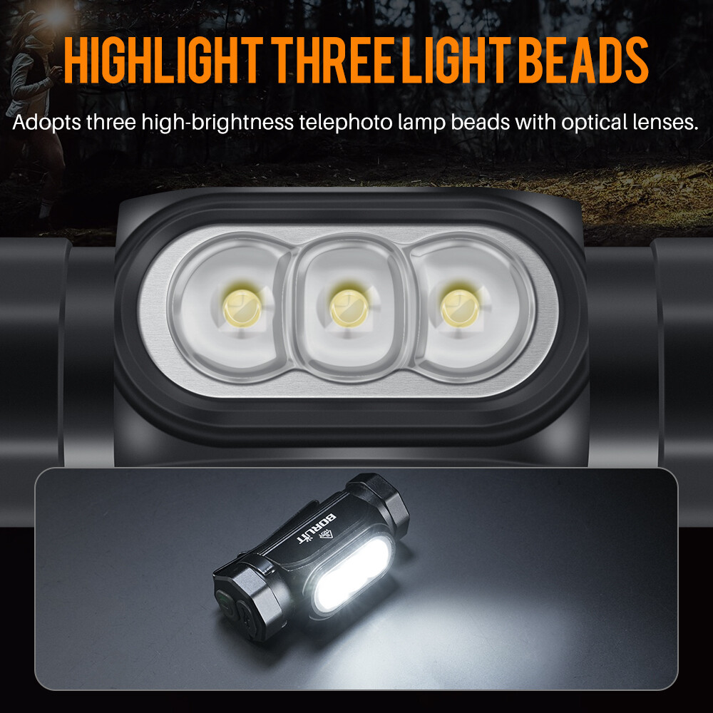 Waterproof LED Headlamp Head Torch USB Rechargeable Light Headlight Flashlight photo 7