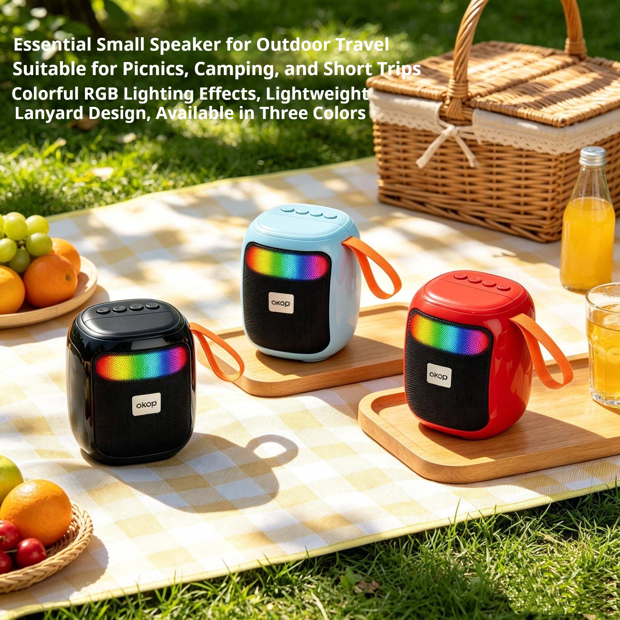 KP-880 Best-selling Wireless Bluetooth Speaker Portable Handle RGB Lighting Long Battery Life High Volume Factory Direct Stock photo 6