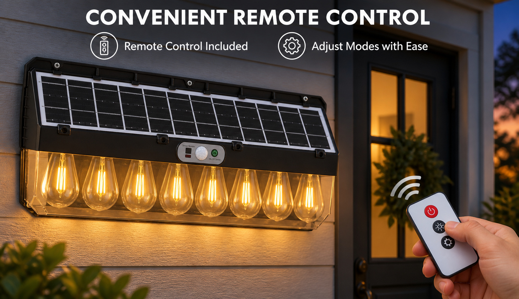 Solar Powered Rechargeable Motion Sensor LED Work Light 4800mAh For Auto W7116 8 4 Hour photo 3