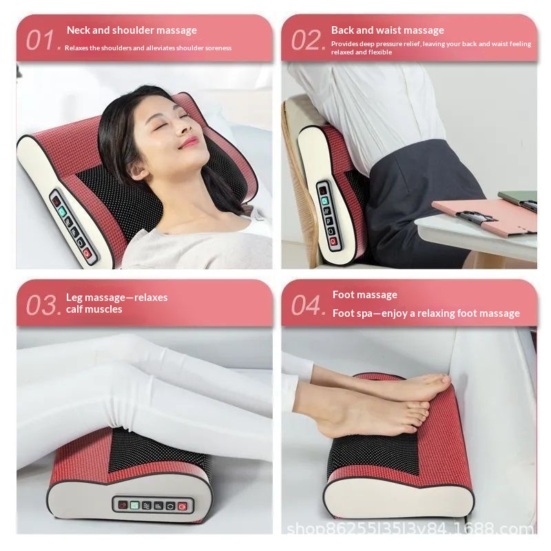 Intelligent Massager Cervical Spine Neck Waist Lumbar Spine Whole Body Spine Neck Protector Electric Heated Shoulder Massage Pillow photo 2