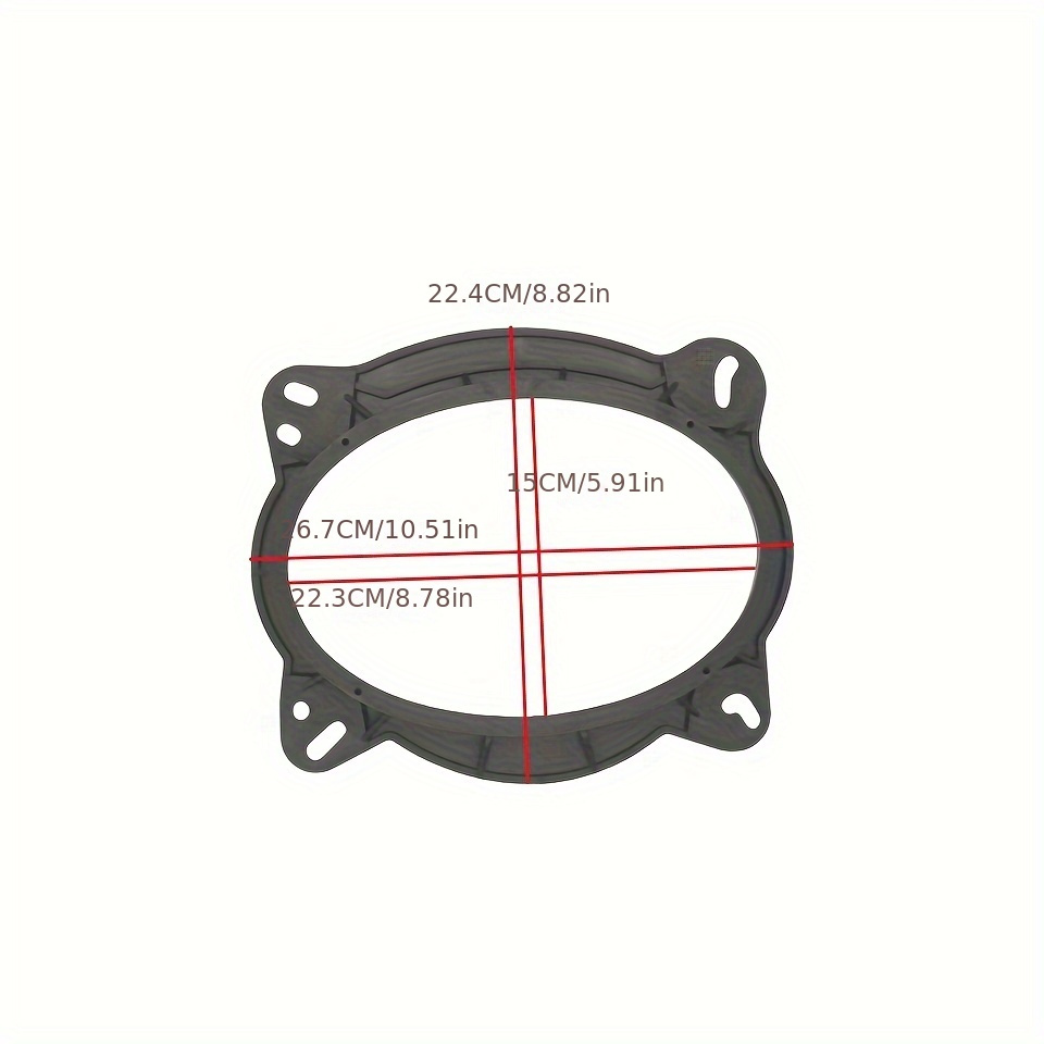 Front Door Speaker Adapter For Toyota 4Runner 2003  2016, Tacoma , And Subaru Forester  For Installing 6  9 Inch Aftermarket Au U U Dio Washer Ring Brackets photo 5