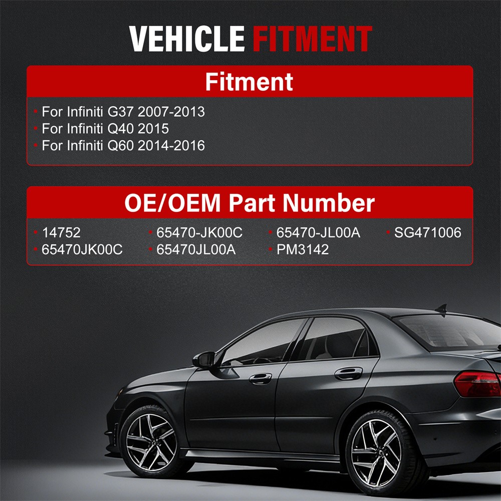 Lift Supports For Infiniti G37 2007-2013, Infiniti Q40 2015 PM3142 SG471006 6471 photo 3