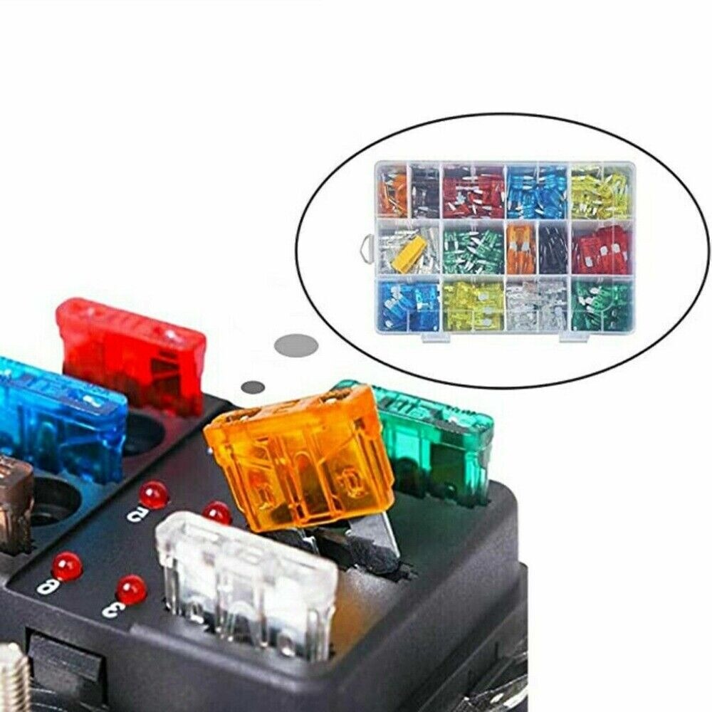 300PCS CAR BLADE FUSES Assortment Assorted Kit Blade Set Auto Truck Automotive photo 7