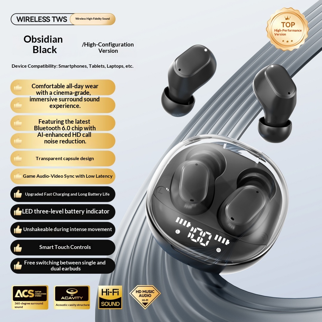 Cross Border Explosion M127 Long Range Hanging Earphone Private Model High Color Value Low Latency Wireless Bluetooth Headphones Wholesale photo 6