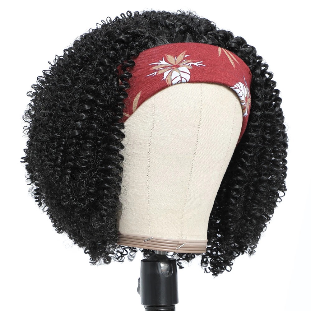 Hijab Ice Silk Chemical Fiber Wig photo 4