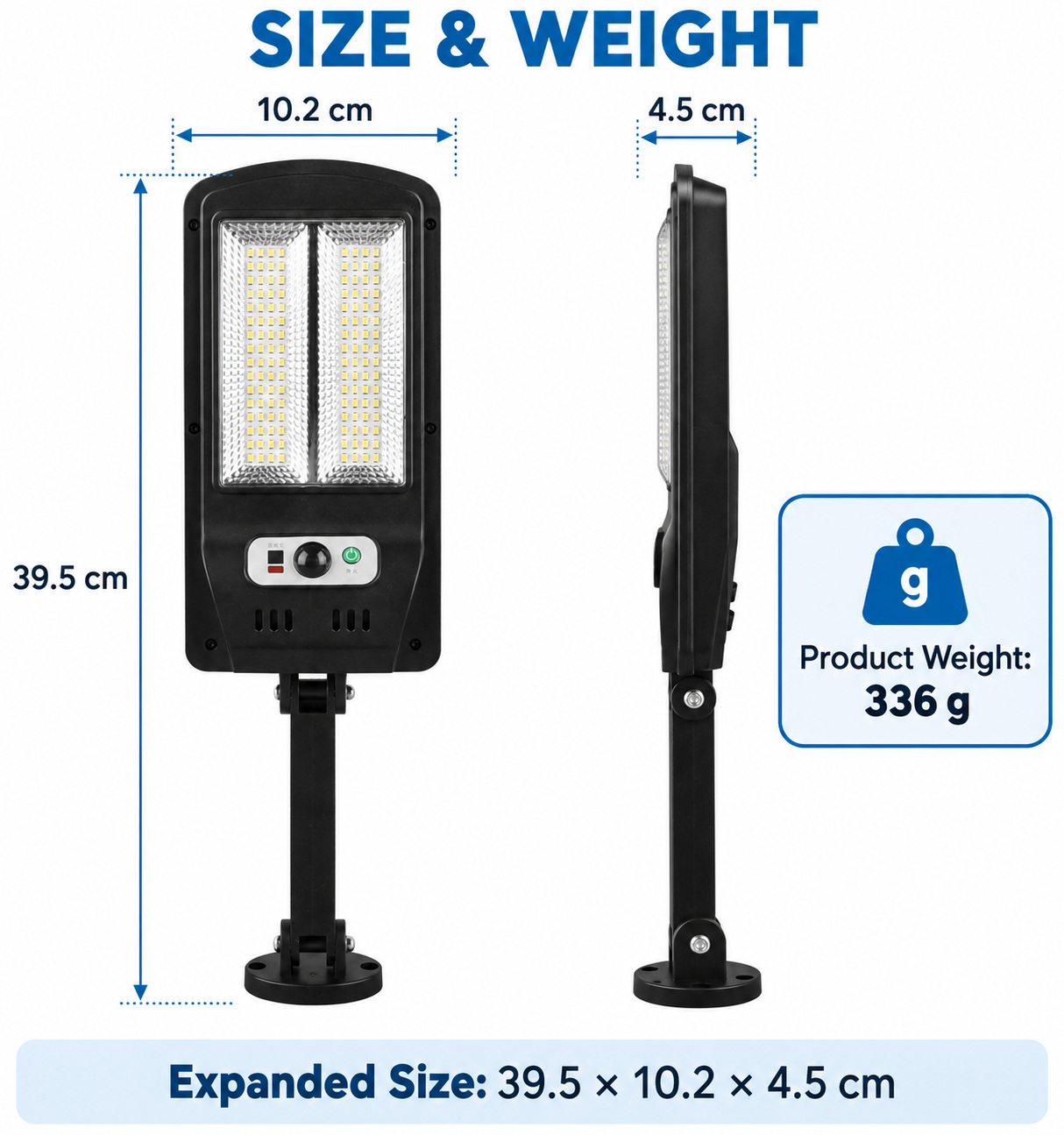 Solar Powered Rechargeable Motion Sensor Waterproof LED Work Light 30W 1500mAh For W755 2 Remote photo 5