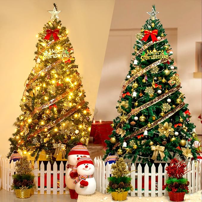 19FT 60 LED Christmas Tree Ribbon Fairy Lights 6M Shining String Lights For Holiday Decorations photo 5