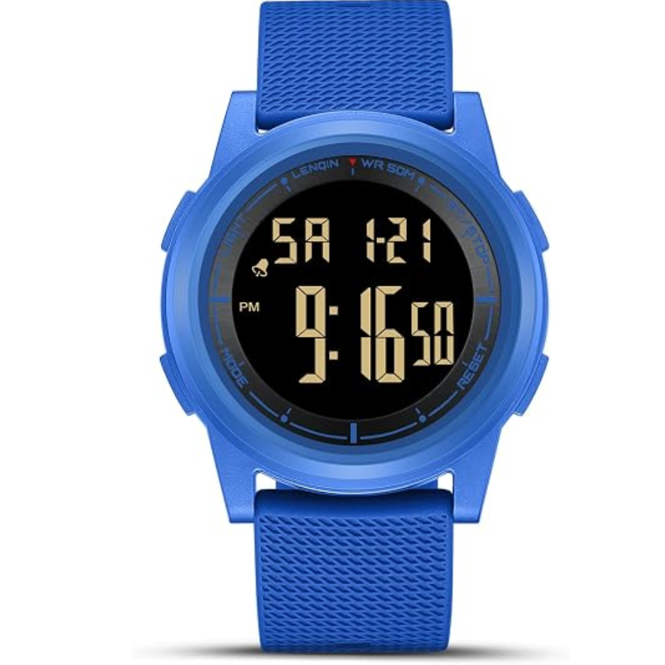 Mens Digital Watch Ultra Thin Sports Waterproof Watches For Men photo 2
