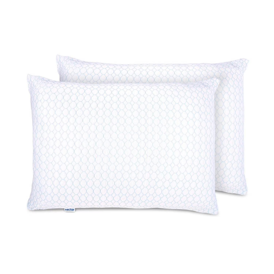 2-Pack Cooling Down Microfiber Pillows, Standard Queen Size photo 1
