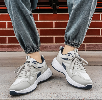 Men's Mesh Sneakers, New Summer Trendy Breathable Casual Running Shoes, Thick Sole Men's Dad Shoes photo 6