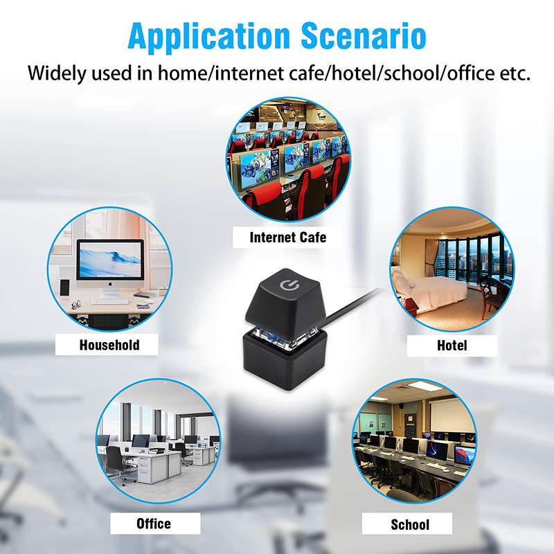 The Power Button For Turning On The Computer, The Extension Cable For The Desktop Computer, The External Startup Host, And The External Key For The Internet Cafe Machine Are All External photo 2