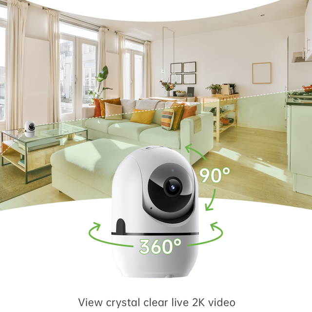 2-way Video Call Network Camera PTZ WIFI Security Cam AI Smart Camera For Home Night Vision Wireless Indoor Camera photo 3