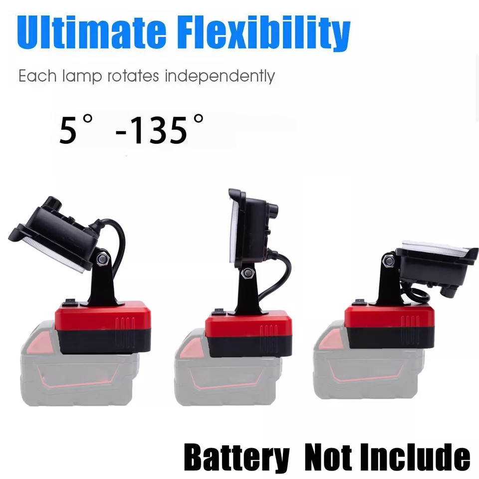 Wireless LED Work Light For Milwaukee M18 18V Battery W&USB Cordless Outdoor NEW photo 1