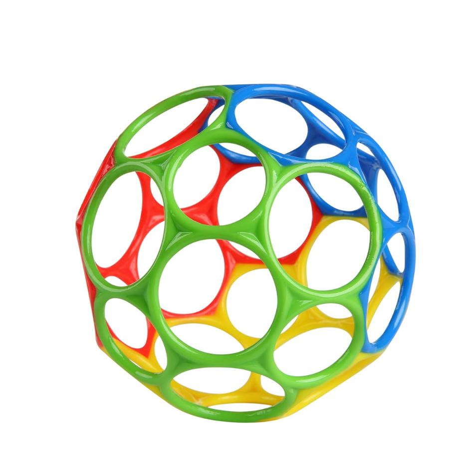 Easy-Grip Infant Ball Toy, 4-Inch BPA-Free Sensory Baby Ball, Lightweight Grasping Toy For Newborns & Toddlers, Multicolor photo 2