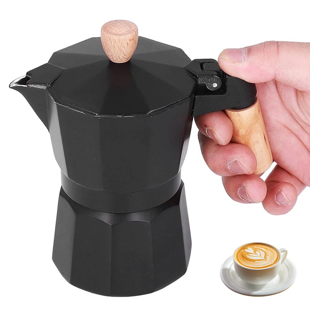 Italian Espresso Stove Top Moka Percolator Pot Coffee Maker 4 Cups photo 2