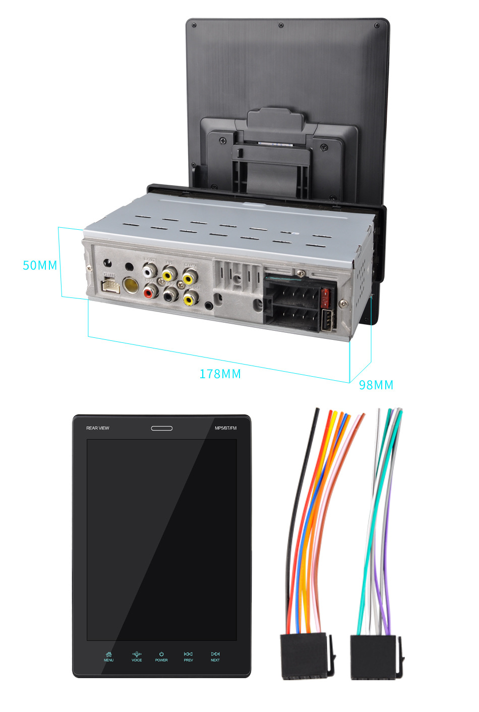 9.5 Inch Vertical Screen Car MP4 Card Locomotive Car MP5 Player photo 5