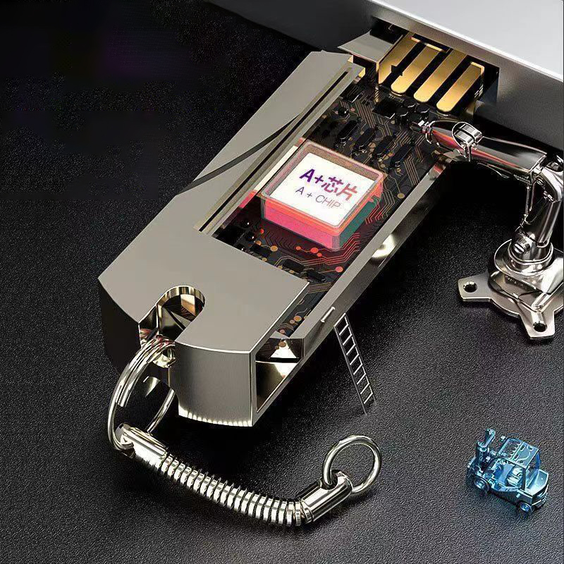 A USB Drive With A Large Capacity Is Expanded On A Virtual Scale photo 4