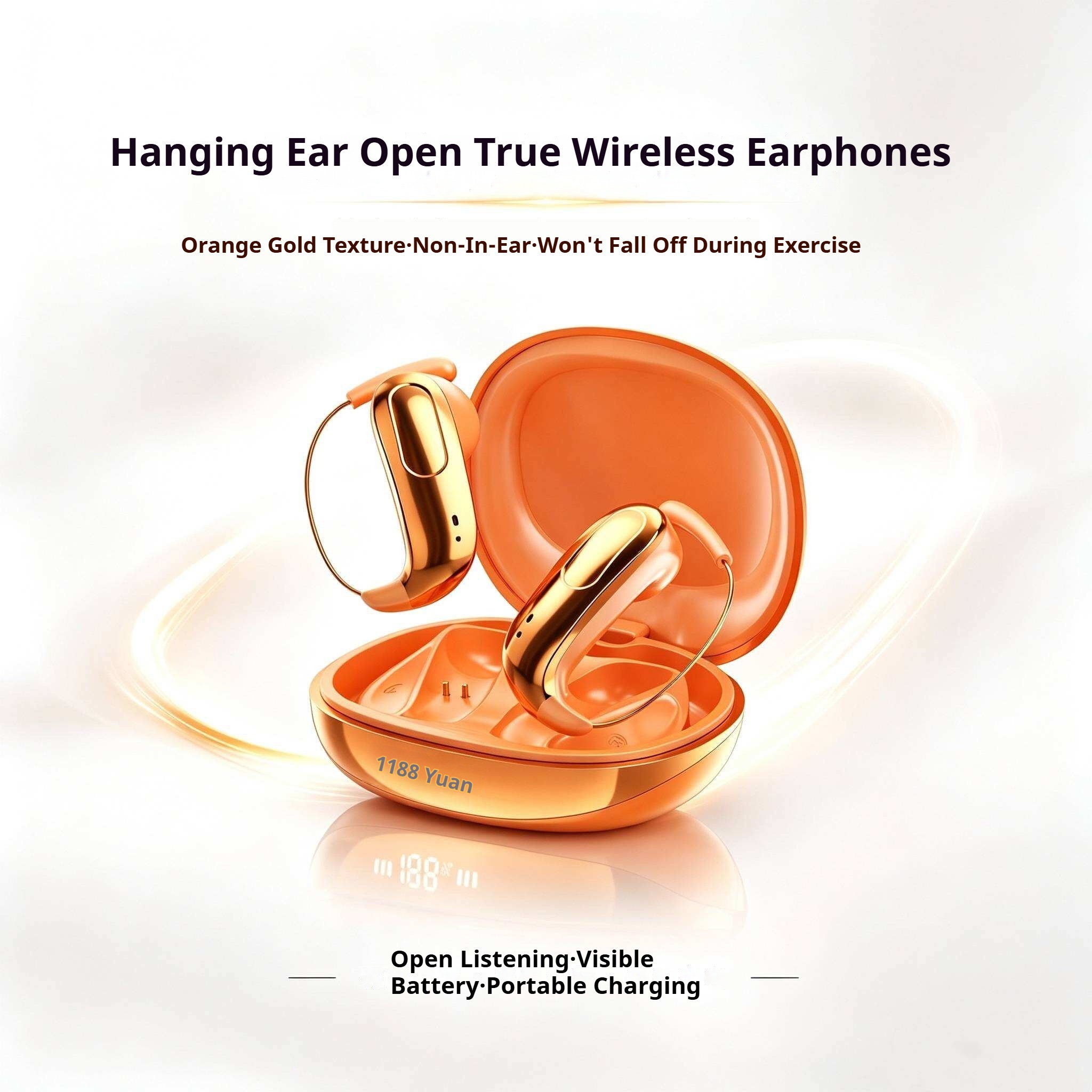 KP-113 Best-selling Wireless Bluetooth Ear-hook Headphones High-quality Audio Low Latency For Music Gaming Factory Direct In Stock photo 2