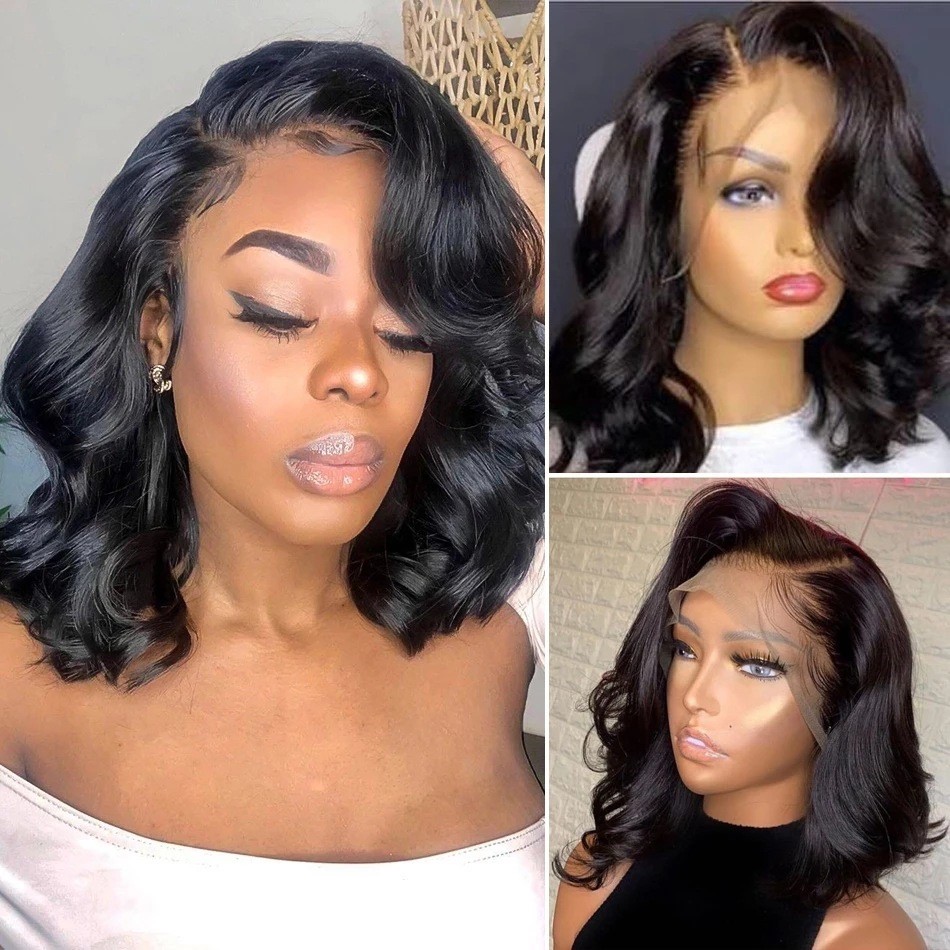 European And American Ladies Wig Black Lace Partial photo 3